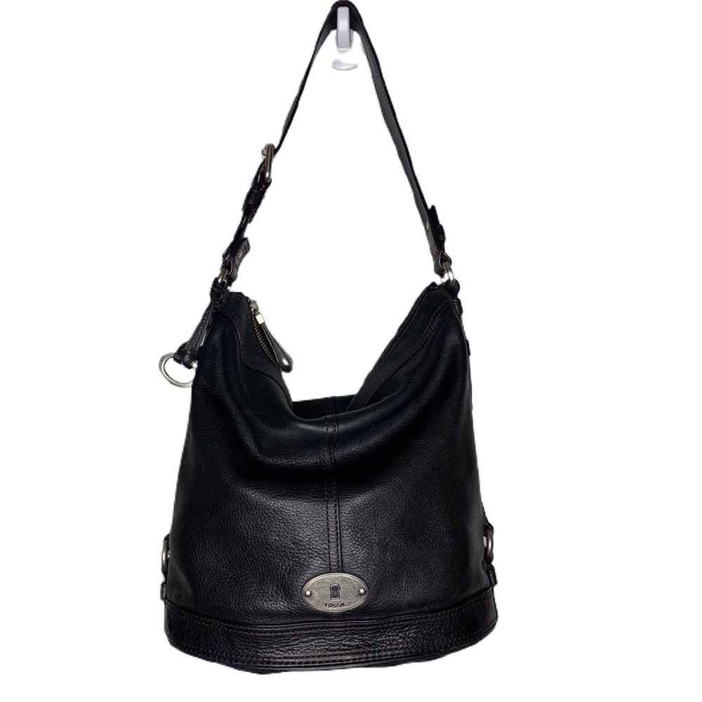 Fossil Maddox Black Leather Purse